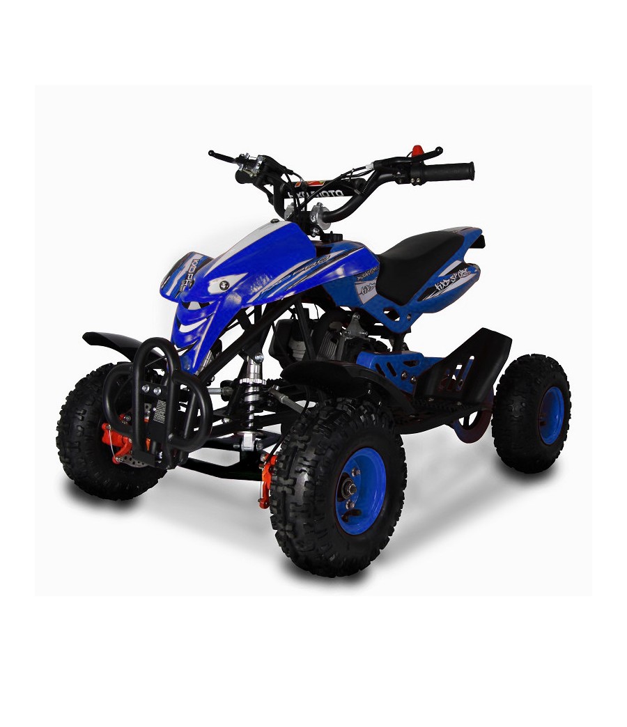 Mini Quad KXD M4 49cc Dragon File - Colore Blu - Vista Frontale