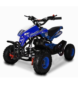 Mini Quad KXD M4 49cc Dragon File - Colore Blu - Vista Frontale