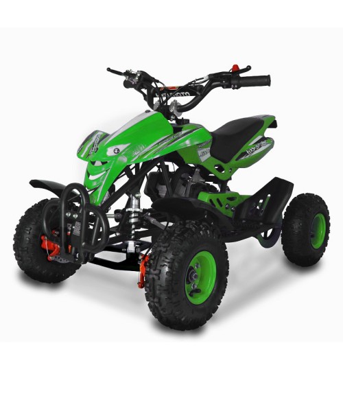 Mini Quad KXD M4 49cc Dragon File - Colore Verde - Vista Frontale