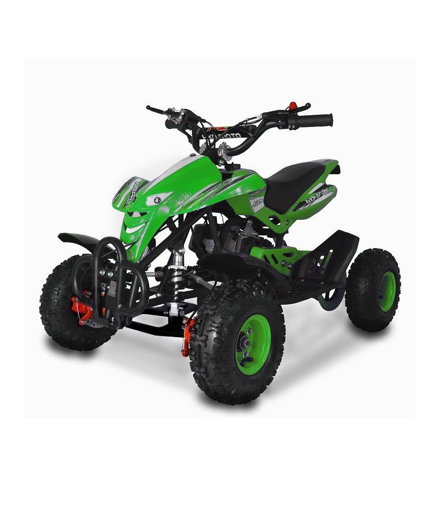 Mini Quad KXD M4 49cc Dragon File - Colore Verde - Vista Frontale