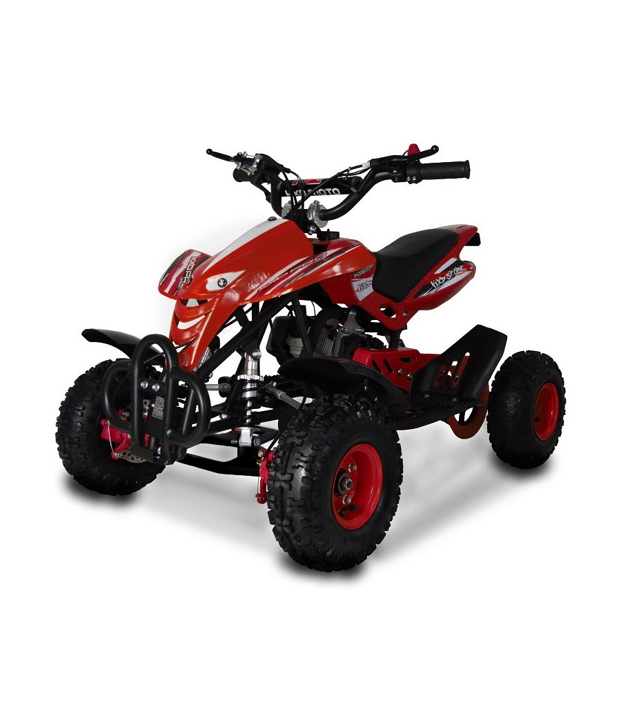 Mini Quad KXD M4 49cc Dragon File - Colore Rosso - Vista Frontale