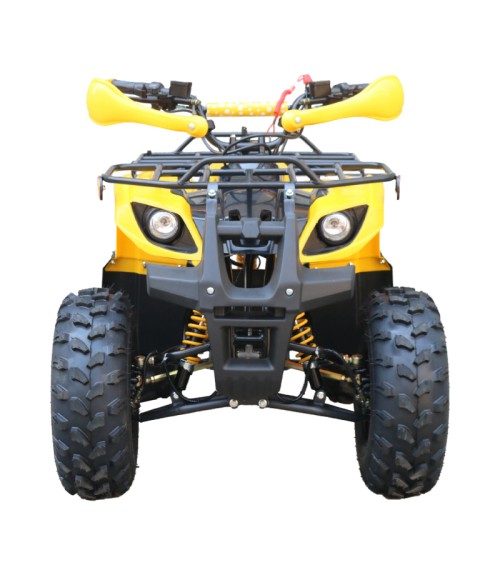 Quad Mini Quad Elettrico Compatto Motors E-ATV 1000w 48V Ruote 8 - Colore Giallo - Vista Frontale