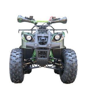 Quad Mini Quad Elettrico Compatto Motors E-ATV 1000w 48V Ruote 8 - Colore Verde - Vista Frontale