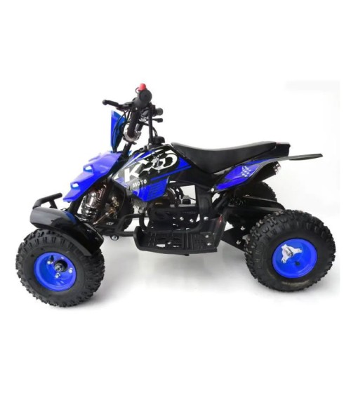 Mini Quad KXD M5 49cc ruote 4" - Colore Blu - Vista Laterale Sinistra