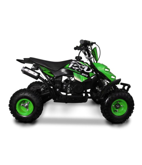 Mini Quad KXD M5 49cc ruote 4" - Colore Verde - Vista Laterale Destra