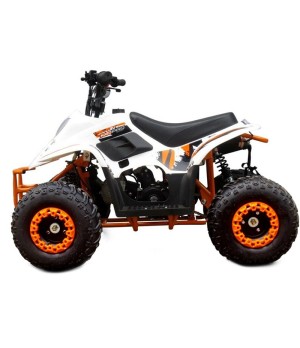 Quad KXD 001 R7 125cc - Colore Bianco/Arancio - Vista Laterale Sinistra