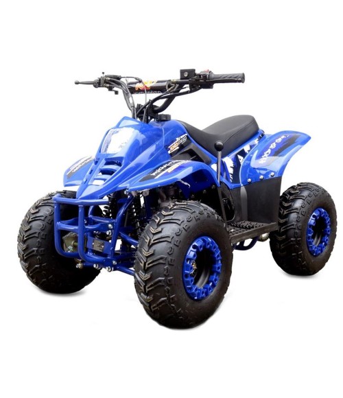 Quad KXD 001 R7 125cc - Colore Blu - Vista Frontale Sinistra