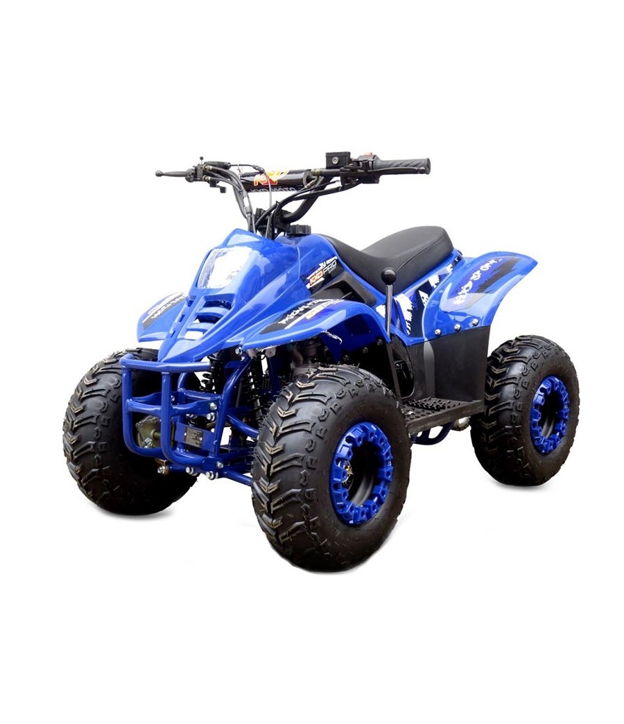 Quad KXD 001 R7 125cc - Colore Blu - Vista Frontale Sinistra