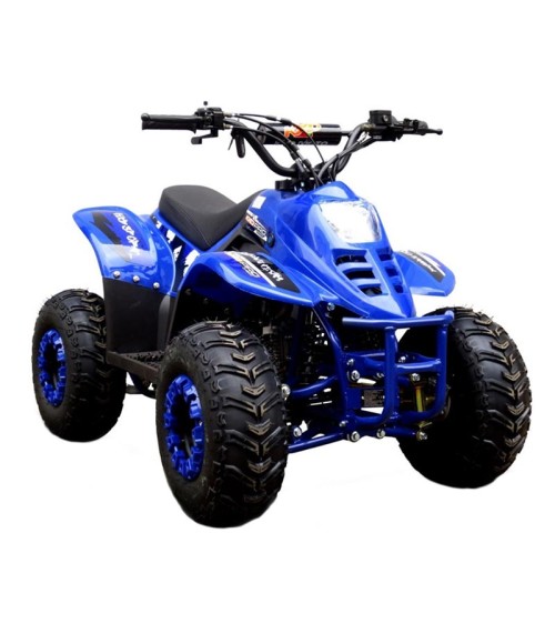 Quad KXD 001 R7 125cc - Colore Blu - Vista Frontale Destra