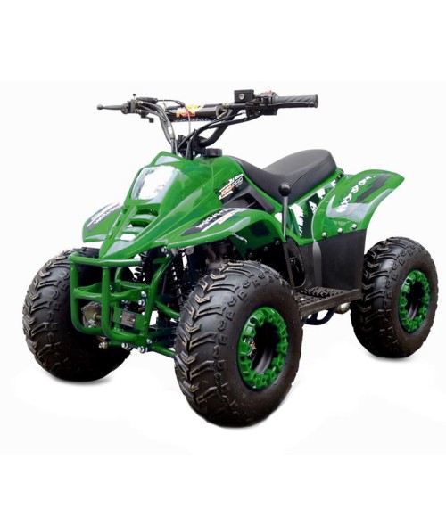 Quad KXD 001 R7 125cc - Colore Verde - Vista Frontale Sinistra