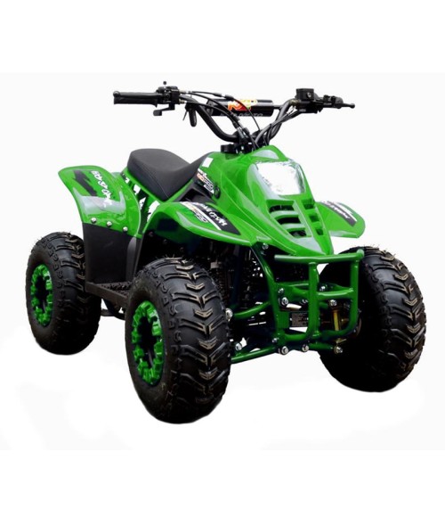 Quad KXD 001 R7 125cc - Colore Verde - Vista Frontale Destra