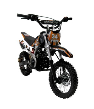 PitBike KXD 607 14/12 Auto - Colore Arancione - Vista Frontale Destra