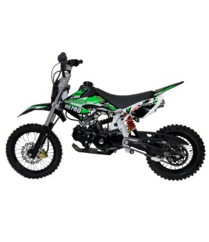 PitBike KXD 607 14/12 Auto - Colore Verde - Vista Laterale Sinistra