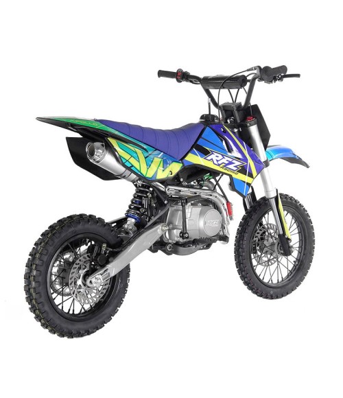 Pit Bike Apollo RFZ Gazelle 125cc 14/12 - 4 Marce - Colore Blu - Vista Posteriore Destra