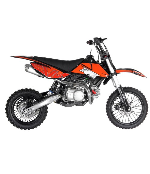 Pit Bike Apollo RFZ Gazelle 125cc 14/12 - 4 Marce - Colore Arancione - Vista Laterale Destra