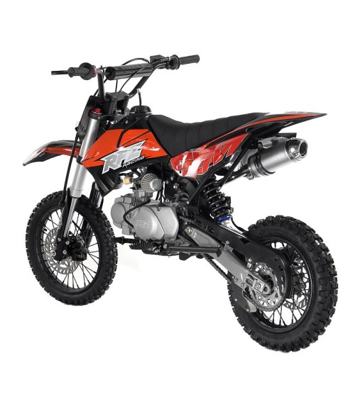 Pit Bike Apollo RFZ Gazelle 125cc 14/12 - 4 Marce - Colore Arancione - Vista Posteriore Sinistra