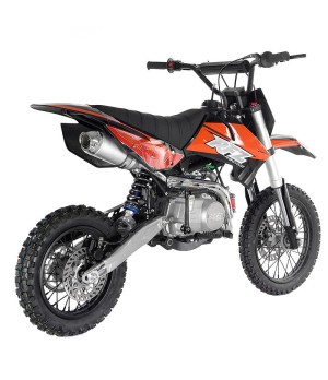 Pit Bike Apollo RFZ Gazelle 125cc 14/12 - 4 Marce - Colore Arancione - Vista Posteriore Destra