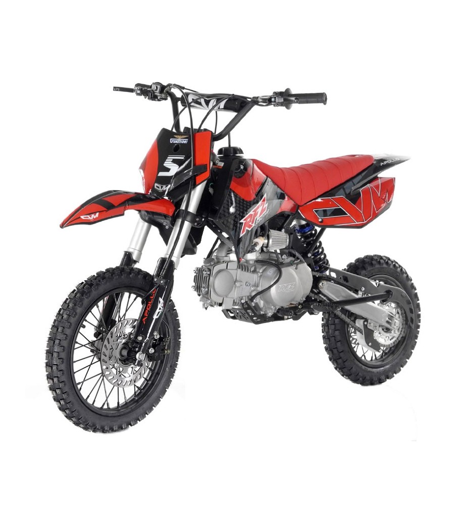 Pit BIke Apollo RFZ Gazelle 125cc 14/12 Auto - Colore Rosso - Vista Frontale Sinistra