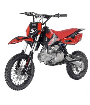 Pit BIke Apollo RFZ Gazelle 125cc 14/12 Auto - Colore Rosso - Vista Frontale Sinistra