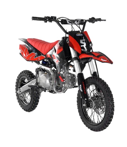 Pit BIke Apollo RFZ Gazelle 125cc 14/12 Auto - Colore Rosso - Vista Frontale Destra