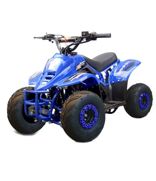 Quad KXD 001 R6 125cc - Colore Blu - Vista Frontale Sinistra