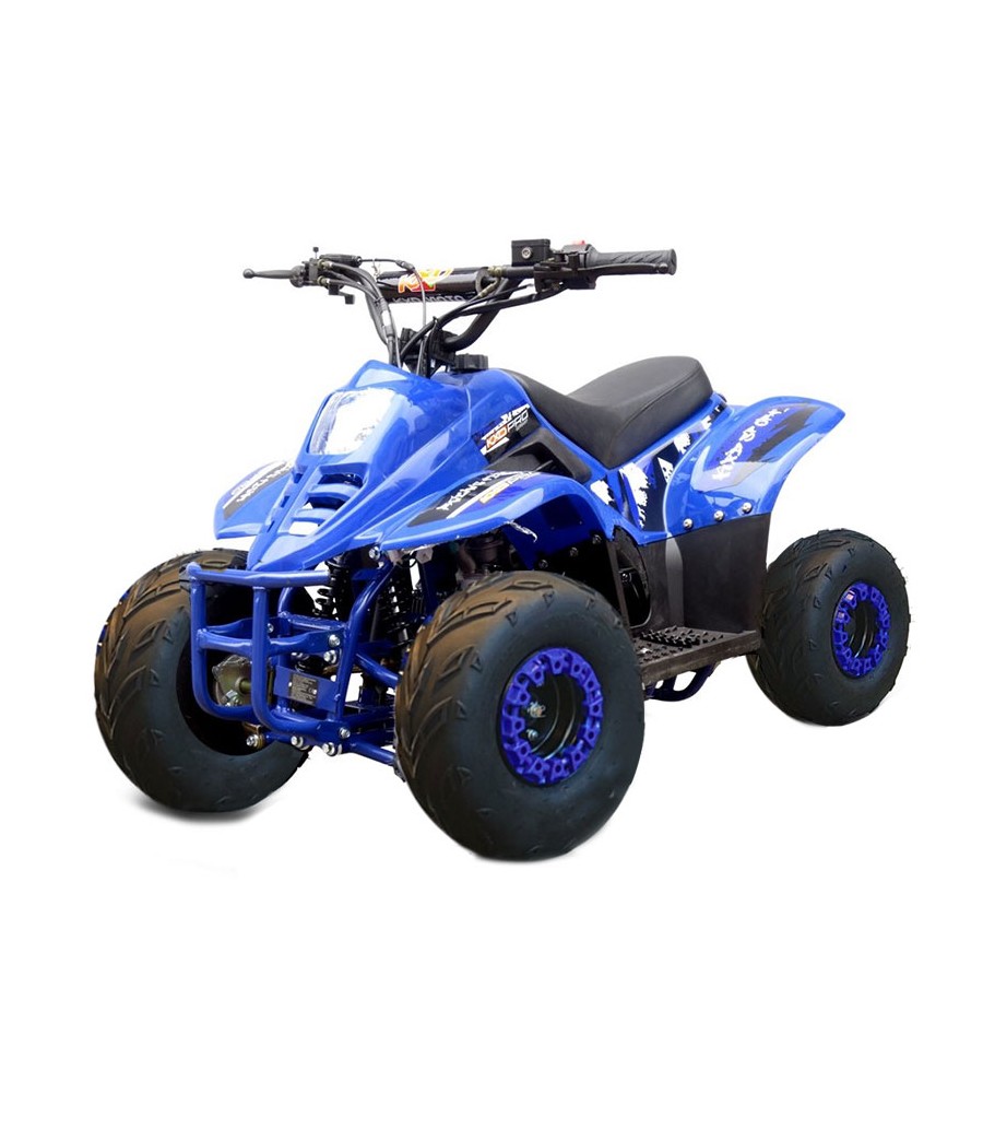 Quad KXD 001 R6 125cc - Colore Blu - Vista Frontale Sinistra