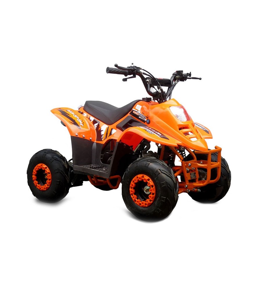 Quad KXD 001 R6 125cc - Colore Arancione - Vista Frontale Destra