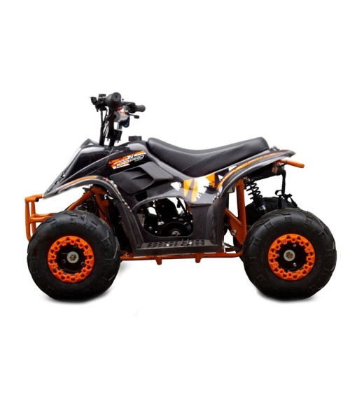 Quad KXD 001 R6 125cc - Colore Nero-Arancio - Vista Laterale Sinistra