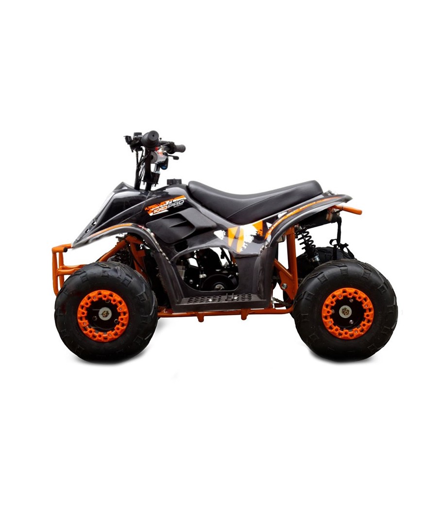 Quad KXD 001 R6 125cc - Colore Nero-Arancio - Vista Laterale Sinistra