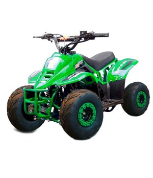 Quad KXD 001 R6 125cc - Colore Verde - Vista Frontale Sinistra