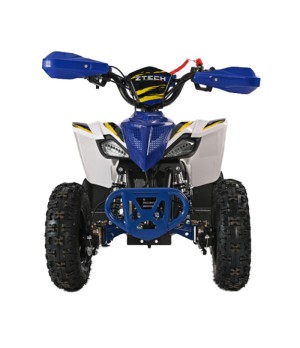 Mini Quad Elettrico Ztech E-Storm 1000W 36V Ruote 6 Colore Blu - Vista Frontale