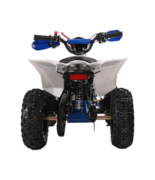 Mini Quad Elettrico Ztech E-Storm 1000W 36V Ruote 6 Colore Blu - Vista Posteriore