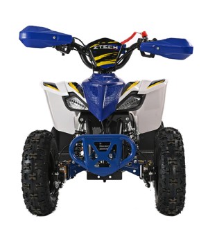 Mini Quad Ztech Storm ATV49F Ruote 6 - Colore Blu - Vista Frontale