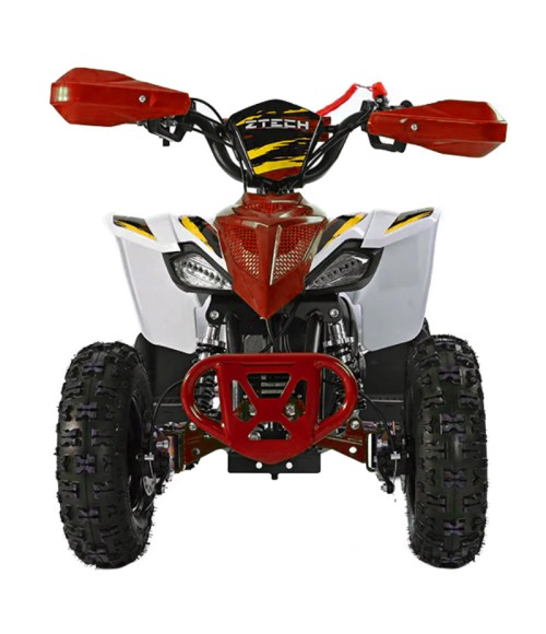 Mini Quad Ztech Storm ATV49F Ruote 6 - Colore Rosso - Vista Frontale