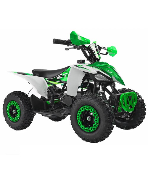 Mini Quad Ztech Storm ATV49F Ruote 6 - Colore Verde - Vista Frontale Destra