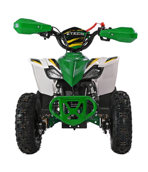 Mini Quad Ztech Storm ATV49F Ruote 6 - Colore Verde - Vista Frontale