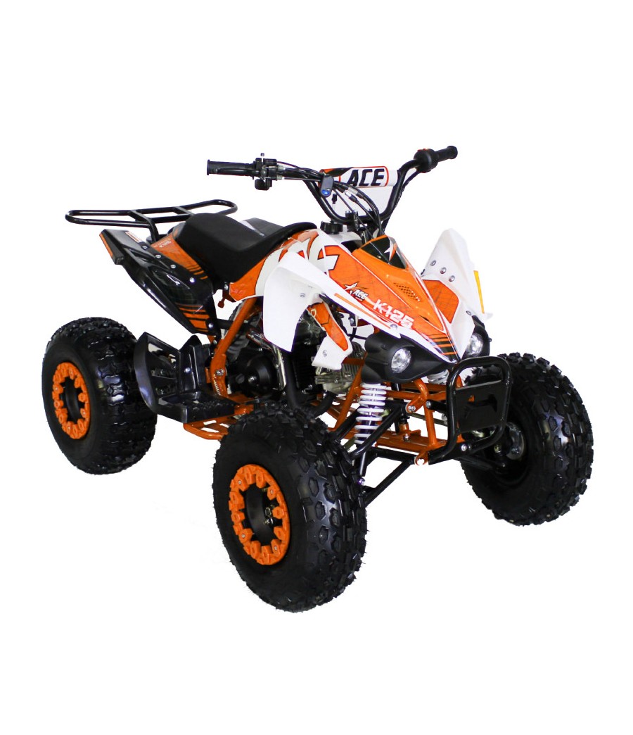 Quad EGL KESY 125cc Ruota 8" - Colore Arancione - Vista Frontale Destra