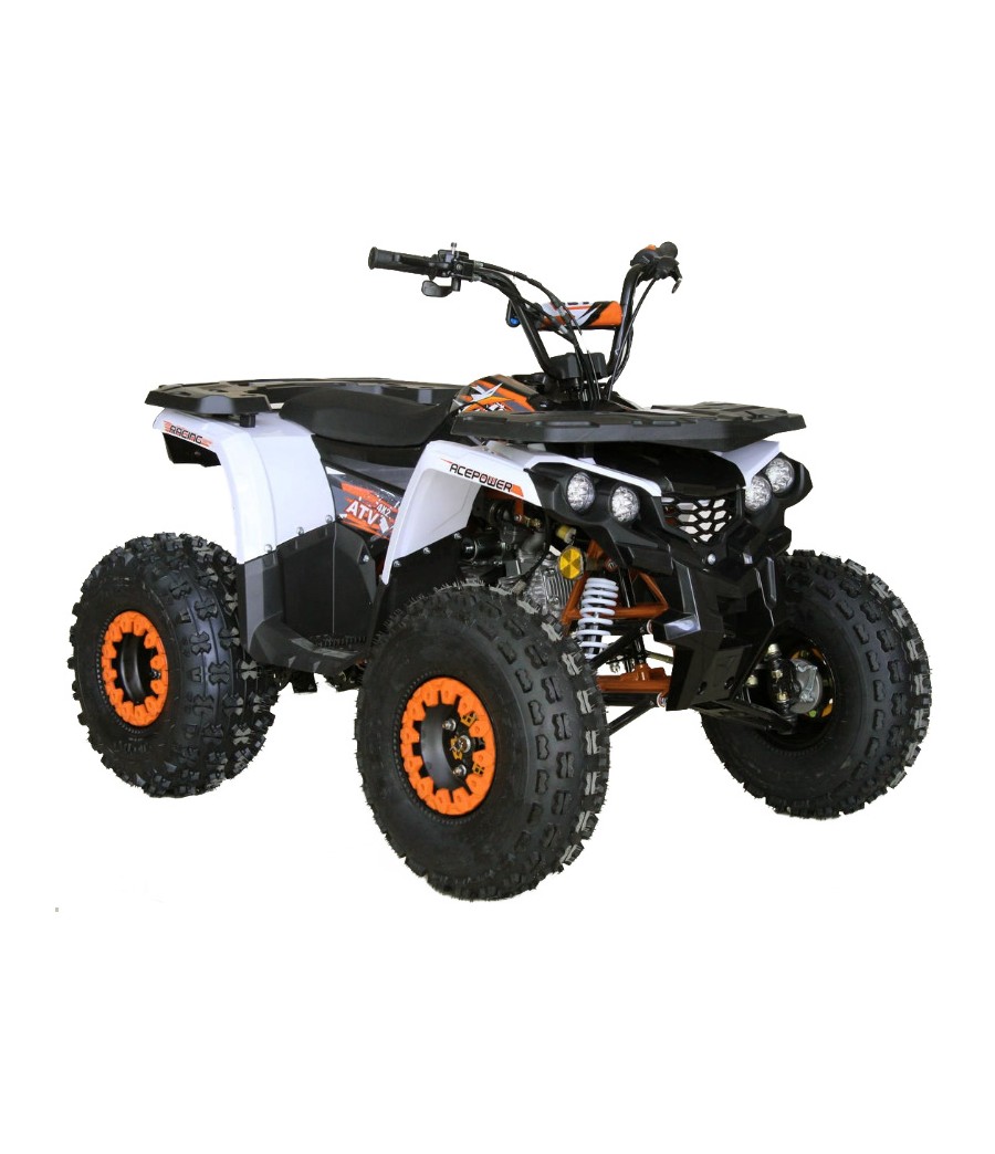 Quad EGL TomaHawk 125cc Ruota 8" - Colore Arancione - Vista Frontale Destra