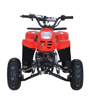 Mini Quad EGL ACE 110cc Ruota 6 - Colore Nero/Rosso - Vista Frontale