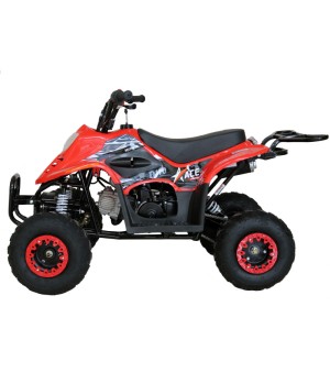 Mini Quad EGL ACE 110cc Ruota 6 - Colore Nero/Rosso - Vista Laterale Sinistra