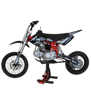 Pitbike EGL Raff Premium 125cc 14/12 Manuale - Colore Nero - Vista Laterale Sinistra