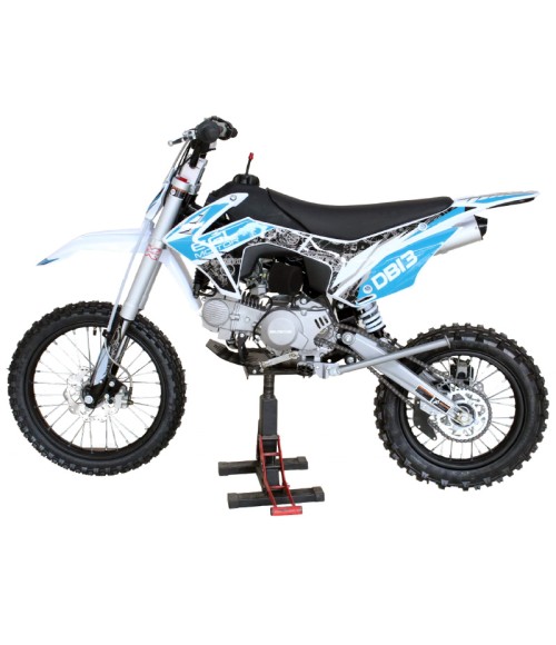 Pitbike EGL Diabolik DB13 150cc 17/14 Manuale - Colore Blu - Vista Laterale Sinistra