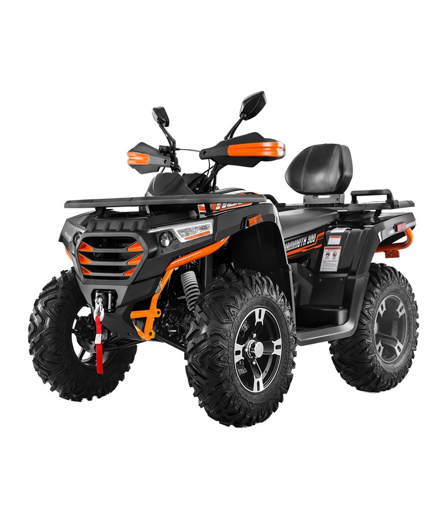 Quad NCX Mammoth 300 R12 Omologato - Colore Arancione - Vista Frontale Sinistra