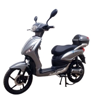 Scooter Elettrico NCX X-Tech EVO 1250W Targabile - Colore Grigio - Vista Frontale Sinistra