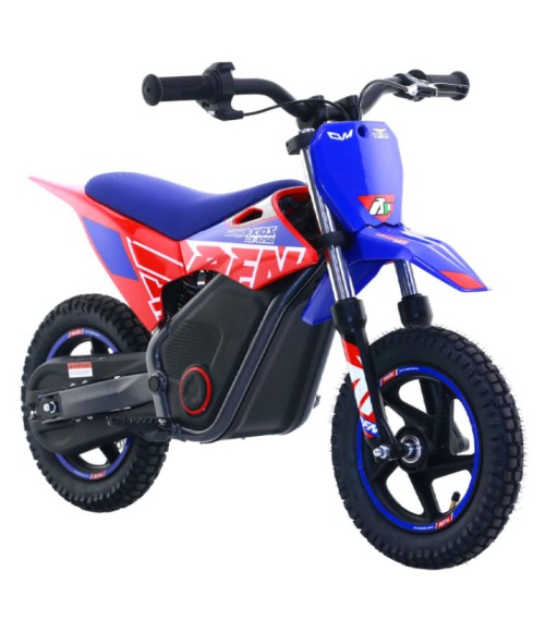 Mini Cross Elettrica Bambino RFN Warrior Kids SX-E250  - Colore Blu - Vista Frontale Destra