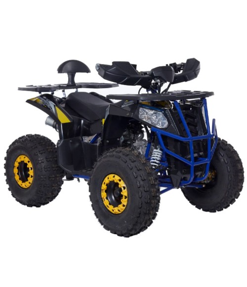 Quad KXD Commander 007 R8 Merlin Pro 140cc - Colore Giallo - Vista Frontale Destra