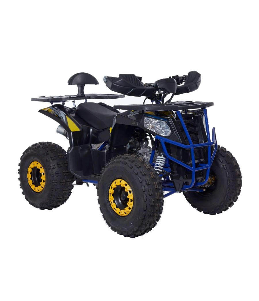 Quad KXD Commander 007 R8 Merlin Pro 140cc - Colore Giallo - Vista Frontale Destra