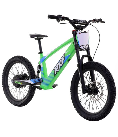 Bici Elettrica Apollo RXF EVO 750W 20" - Colore Verde - Vista Frontale Destra