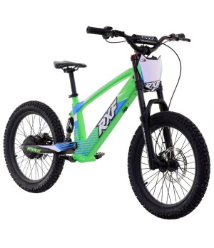 Bici Elettrica Apollo RXF EVO 750W 20" - Colore Verde - Vista Frontale Destra