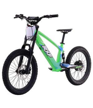 Bici Elettrica Apollo RXF EVO 750W 20" - Colore Verde - Vista Frontale Sinistra